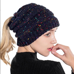 ponytail beanies & scarf sets