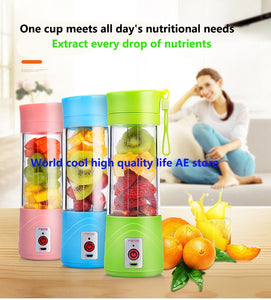 Portable USB  Cup Fruit  Mixing juicer smoothie blender