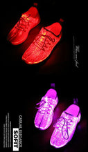 Load image into Gallery viewer, Led Fiber USB Recharge glowing Sneakers