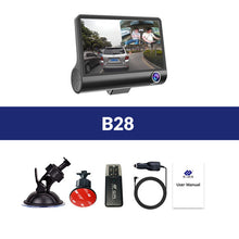 Load image into Gallery viewer, E-ACE Car DVR 3 Cameras Lens 4.0 Inch Dash Camera Dual Lens With Rearview Camera Video Recorder Auto Registrator Dvrs Dash Cam