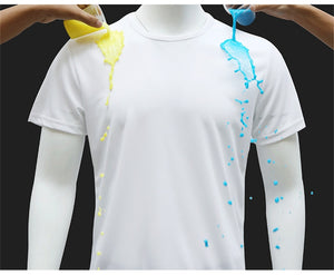Waterproof Anti-Dirty Men Shirt Anti-pollution Quick Dry T-Shirts