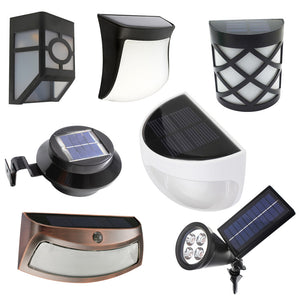 LED SOLAR POWER WATERPROOF LED SENSOR SOLAR LAMP