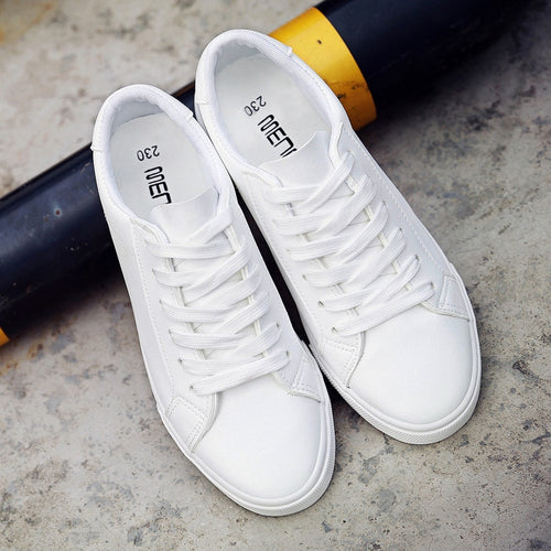 2019 new spring  feminino lace-up white woman  shoes sneakers