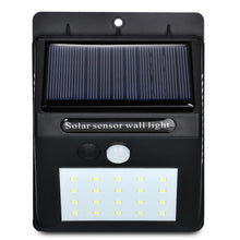 Load image into Gallery viewer, Waterproof 20 LED Solar Power PIR Motion Sensor Wall Light
