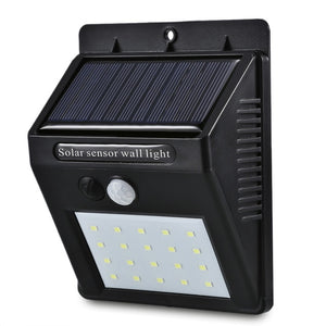 Waterproof 20 LED Solar Power PIR Motion Sensor Wall Light