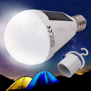 7W 12W PORTABLE RECHARGEABLE SOLAR POWERED WATERPROOF LED BULB