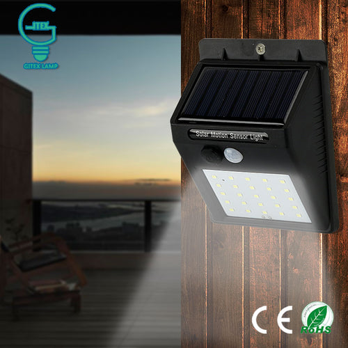 IR MOTION SENSOR WATERPROOF  SOLAR LAMP WALL LIGHT