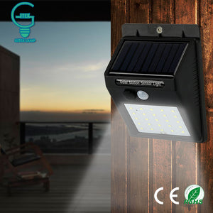 IR MOTION SENSOR WATERPROOF  SOLAR LAMP WALL LIGHT