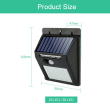 Load image into Gallery viewer, IR MOTION SENSOR WATERPROOF  SOLAR LAMP WALL LIGHT
