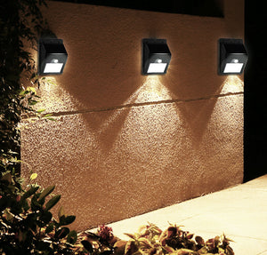 IR MOTION SENSOR WATERPROOF  SOLAR LAMP WALL LIGHT