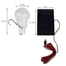 Load image into Gallery viewer, 15W 6V SOLAR POWER LED BULB LAMP FOR OUTDOOR LIGHTING CAMP TENT, FISHING LAMP,GARDEN LIGHT PORTABLE