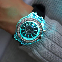 Load image into Gallery viewer, TRENDY LED FLASH LUMINOUS  7 COLOR LIGHT WRISTWATCH