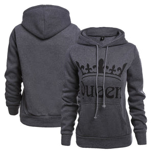King Queen Sweatshirt Lovers Hoodies