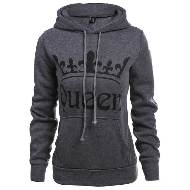 King Queen Sweatshirt Lovers Hoodies
