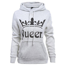 Load image into Gallery viewer, King Queen Sweatshirt Lovers Hoodies