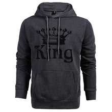 Load image into Gallery viewer, King Queen Sweatshirt Lovers Hoodies