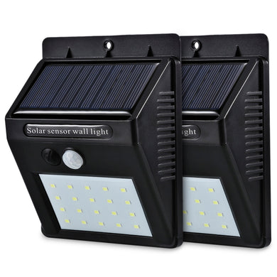 Waterproof 20 LED Solar Power PIR Motion Sensor Wall Light