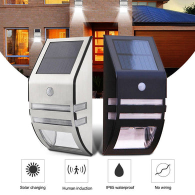 Motion Sensor Solar Powered Waterproof Wall Light