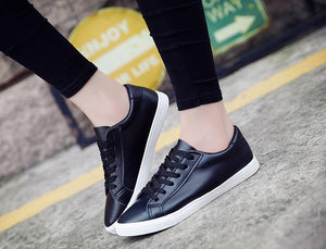 2019 new spring  feminino lace-up white woman  shoes sneakers