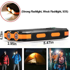 20000MAH WATERPROOF SOLAR POWERBANK