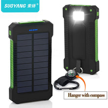 Load image into Gallery viewer, Waterproof  Solar Power Bank  20000mAh with Battery