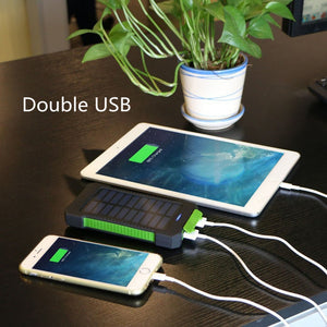 Waterproof  Solar Power Bank  20000mAh with Battery