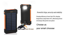 Load image into Gallery viewer, Waterproof  Solar Power Bank  20000mAh with Battery