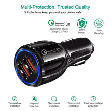 Load image into Gallery viewer, FREE  Quick Car Charger Charge 3.0  Mobile Phone Charger