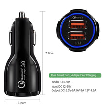 Load image into Gallery viewer, FREE  Quick Car Charger Charge 3.0  Mobile Phone Charger