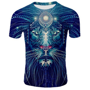 2019 Cool 3D T-shirt Lion Shirt Cool men