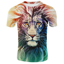 Load image into Gallery viewer, 2019 Cool 3D T-shirt Lion Shirt Cool men