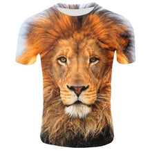 Load image into Gallery viewer, 2019 Cool 3D T-shirt Lion Shirt Cool men