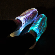 Load image into Gallery viewer, Led Fiber USB Recharge glowing Sneakers