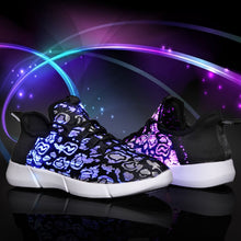 Load image into Gallery viewer, Led Fiber USB Recharge glowing Sneakers