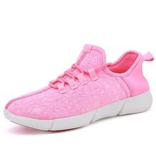 Load image into Gallery viewer, Led Fiber USB Recharge glowing Sneakers