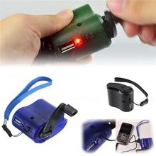 Load image into Gallery viewer, portable USB Charging Emergency Hand Crank Power Dynamo