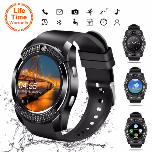 V8 SmartWatch Bluetooth Smartwatch Touch Screen Wrist Watch